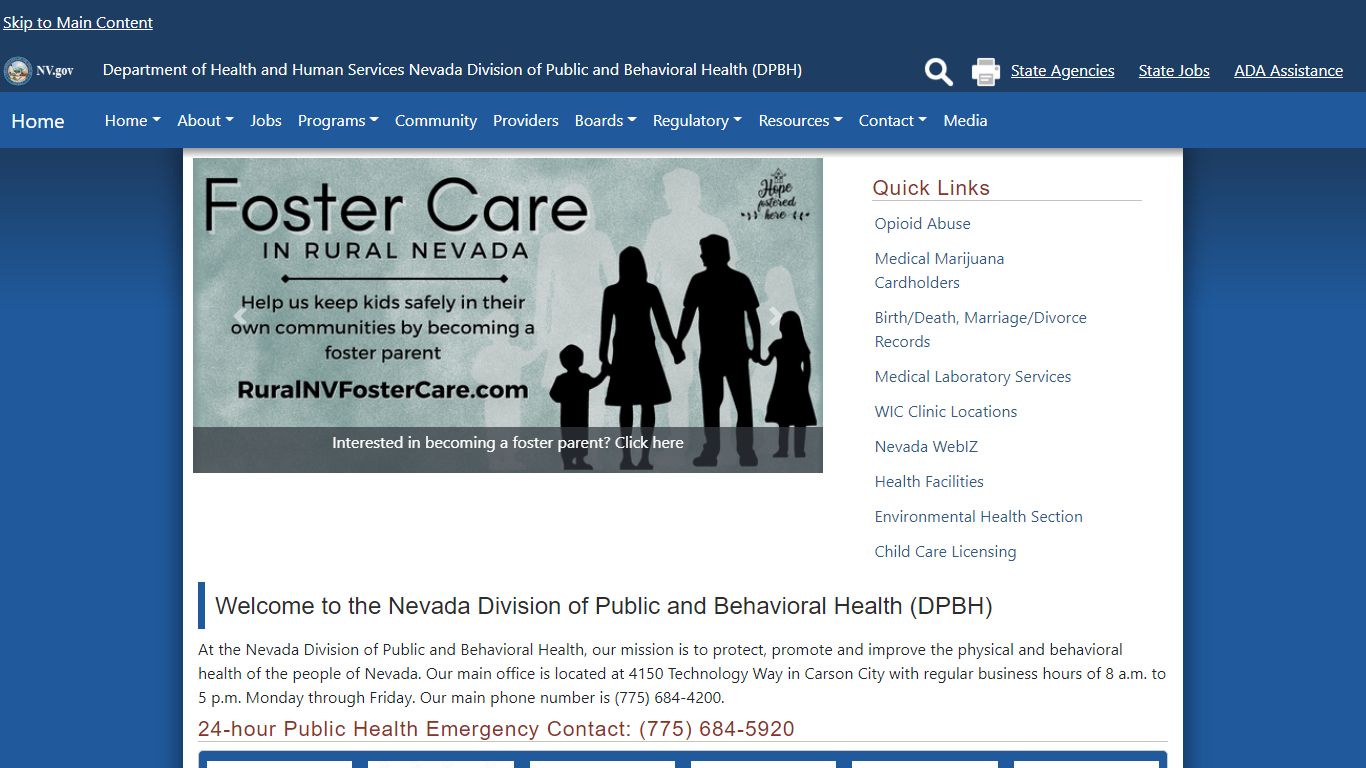 Birth and Death Vital Records - Home - Nevada